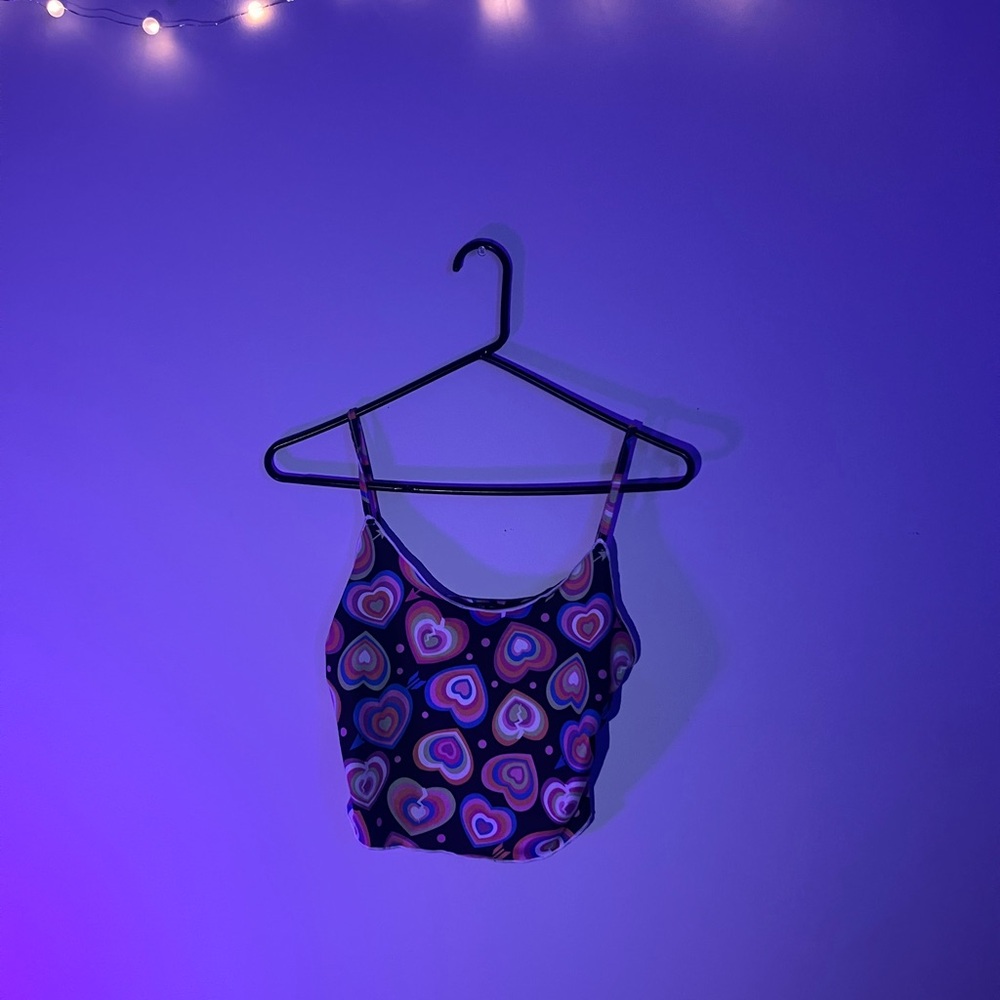 Heart Patterned Camisole Top